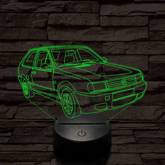 Volkswagen polo 7 színű 3D led lámpa