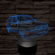 Volkswagen polo 7 színű 3D led lámpa