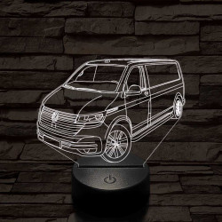 Volkswagen T6 kisbusz 7 színű 3D led lámpa