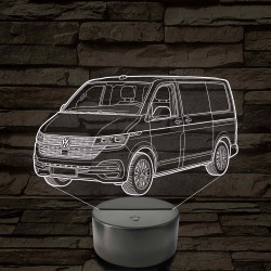 Volkswagen T6 kisbusz 7 színű 3D led lámpa