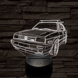 Volkswagen Turbo-dízel 7 színű 3D led lámpa