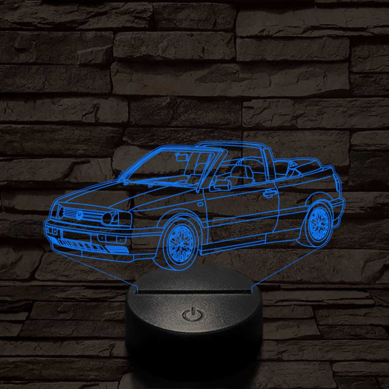 Volkswagen Golf 3 cabrio 7 színű 3D led lámpa