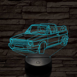 Volkswagen Golf mk 1 cabrio 7 színű 3D led lámpa