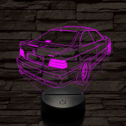 BMW E36 7 színű 3D led lámpa