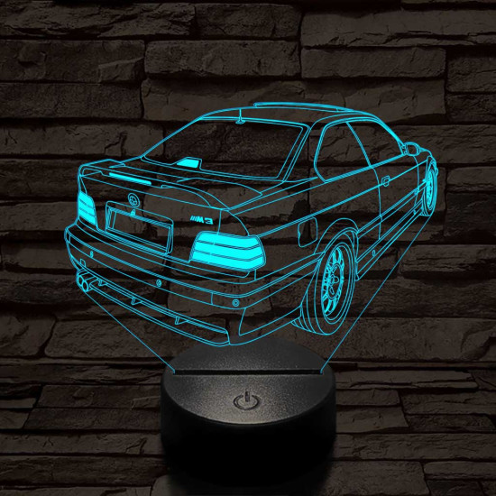 BMW E36 7 színű 3D led lámpa