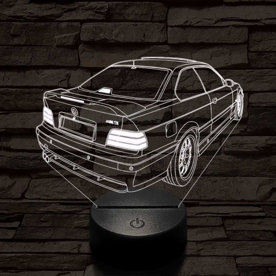 BMW E36 7 színű 3D led lámpa