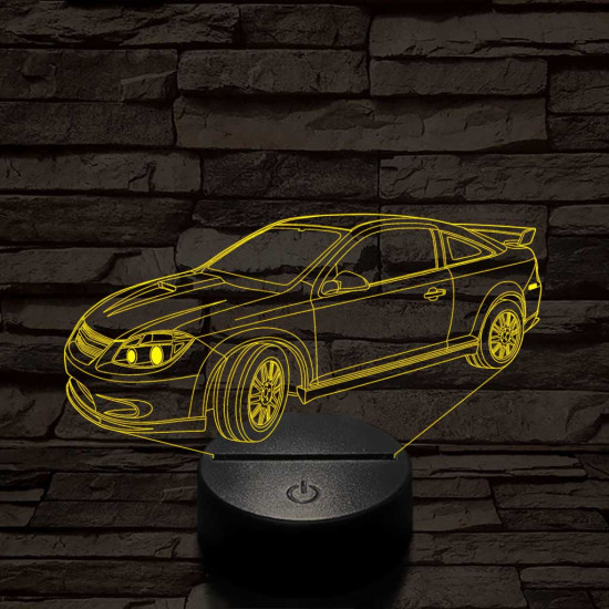 Chevrolet cobalt 7 színű 3D led lámpa