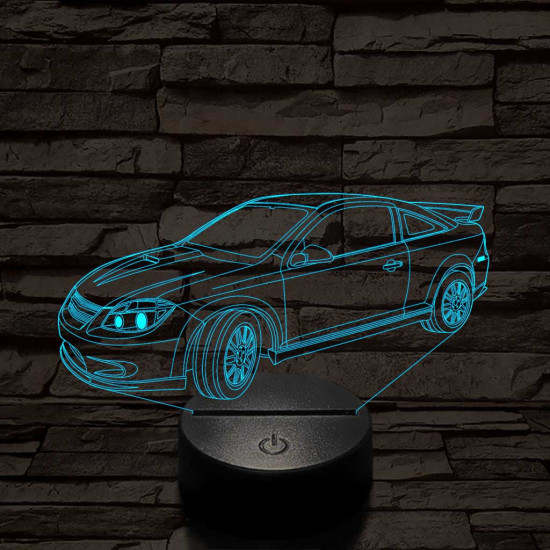 Chevrolet cobalt 7 színű 3D led lámpa