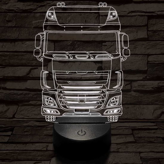 Kamion DAF 7 színű 3D led lámpa