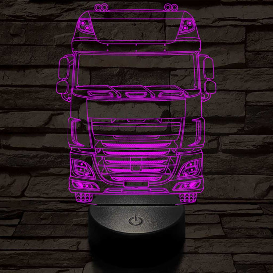 Kamion DAF 7 színű 3D led lámpa