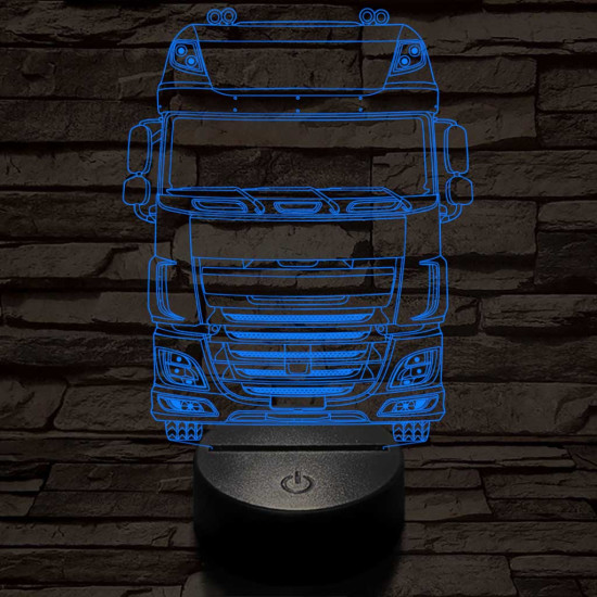 Kamion DAF 7 színű 3D led lámpa
