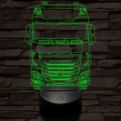 Kamion DAF 7 színű 3D led lámpa