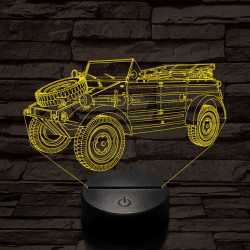 Volkswagen kétéltű gyalogsági jármű 7 színű 3D led lámpa