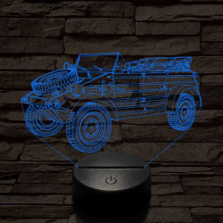Volkswagen kétéltű gyalogsági jármű 7 színű 3D led lámpa