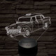 Checker A8-as taxi 7 színű 3D led lámpa