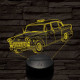 Checker A8-as taxi 7 színű 3D led lámpa