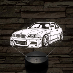 BMW M3 E46 7 színű 3D led lámpa
