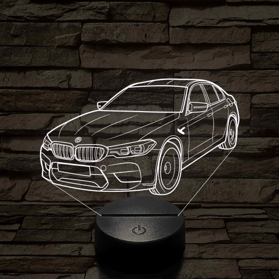 BMW M5 M60 2004 7 színű 3D led lámpa