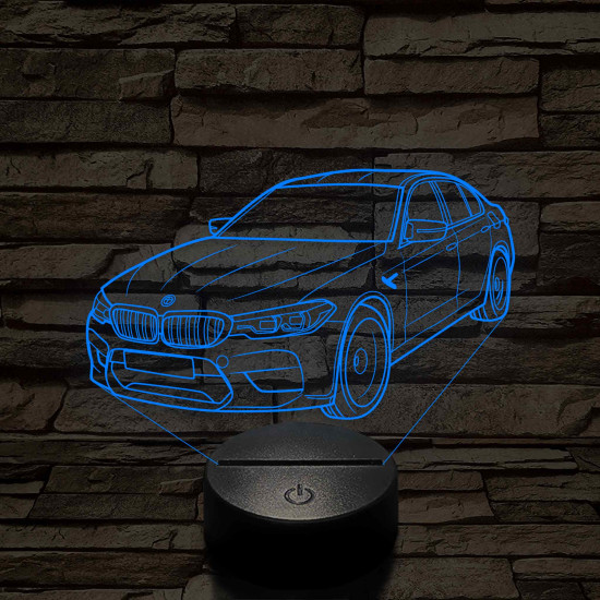 BMW M5 M60 2004 7 színű 3D led lámpa