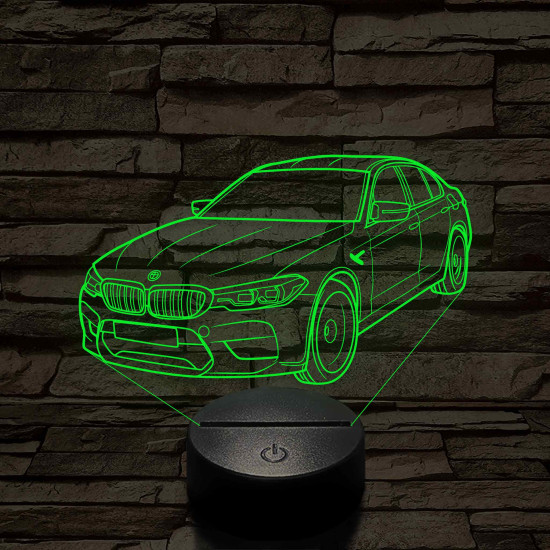 BMW M5 M60 2004 7 színű 3D led lámpa