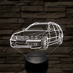 BMW 3 E46 Kombi 7 színű 3D led lámpa