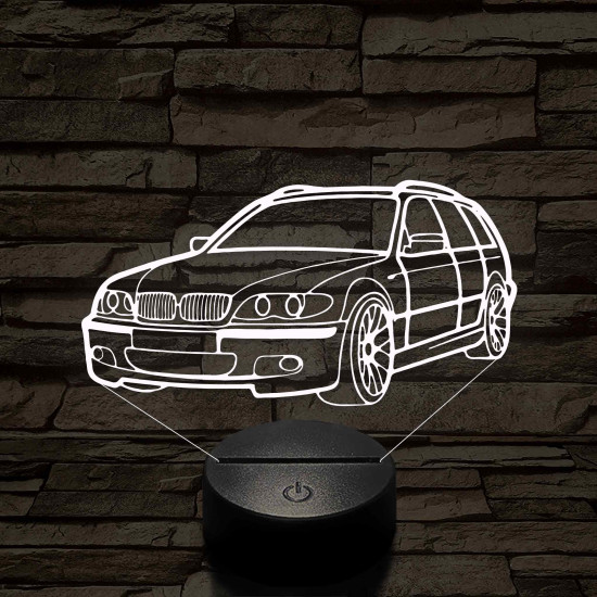 BMW 3 E46 Kombi 7 színű 3D led lámpa