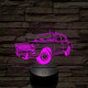 Lada 1200 7 színű 3D led lámpa – Klasszikus autórajongóknak