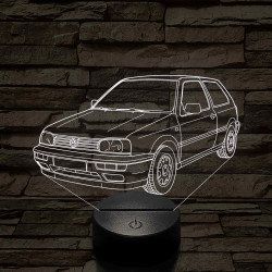 VW Golf MK3  7 színű 3D led lámpa
