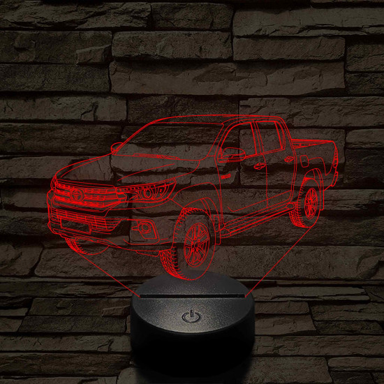 Toyota Hilux 7 színű 3D led lámpa