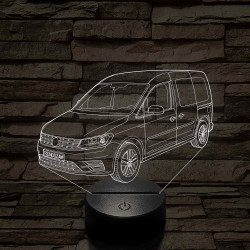 VW Caddy  7 színű 3D led lámpa