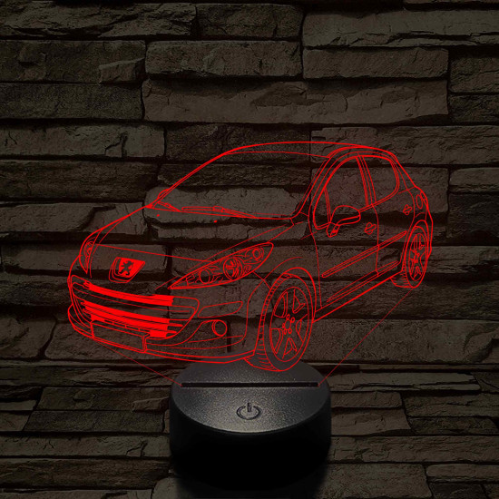 Peugeot 207 LED Lámpa – Egyedi rendszámmal gravírozható