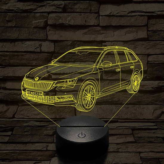 Skoda Octavia Combi LED Lámpa – Egyedi rendszámmal gravírozható