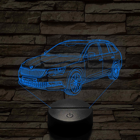 Skoda Octavia Combi LED Lámpa – Egyedi rendszámmal gravírozható