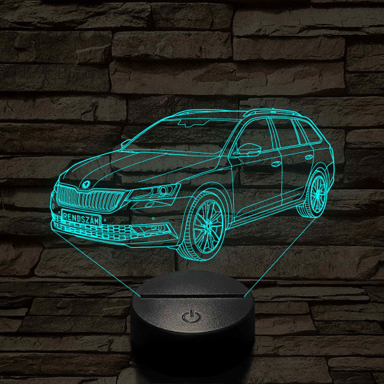 Skoda Octavia Combi LED Lámpa – Egyedi rendszámmal gravírozható