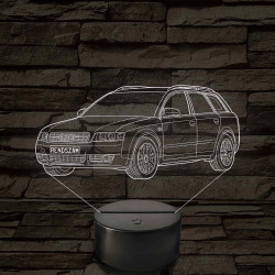 Audi A4 B6 (combi) – 7 színű, színváltós 3D LED lámpa