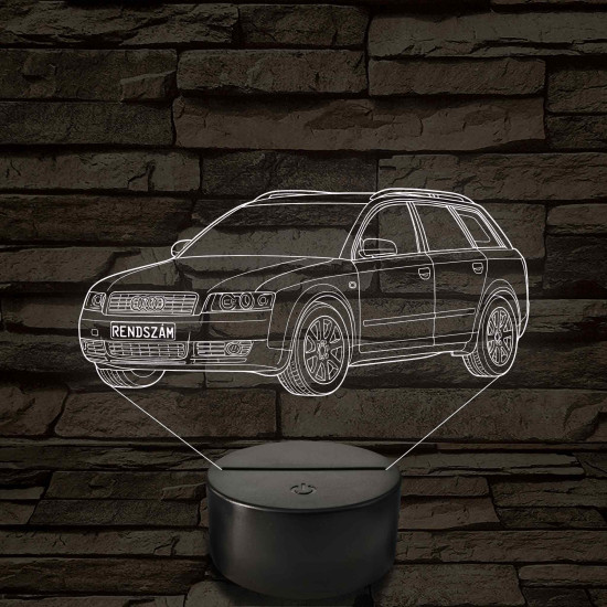 Audi A4 B6 (combi) – 7 színű, színváltós 3D LED lámpa