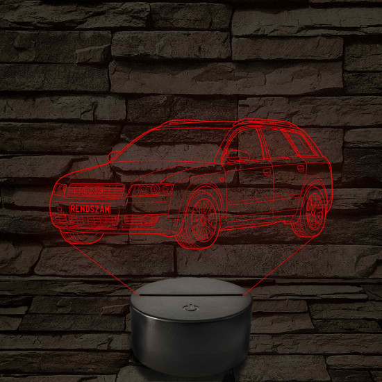 Audi A4 B6 (combi) – 7 színű, színváltós 3D LED lámpa