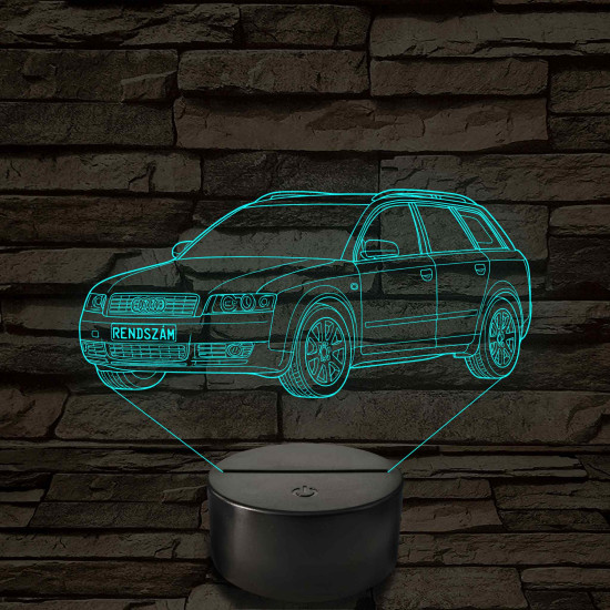Audi A4 B6 (combi) – 7 színű, színváltós 3D LED lámpa