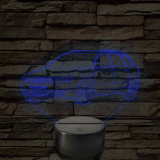 Audi A4 B6 (combi) – 7 színű, színváltós 3D LED lámpa