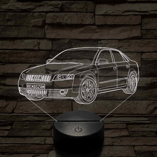 Audi A4 B6 (Sedan) – 7 színű, színváltós 3D LED lámpa