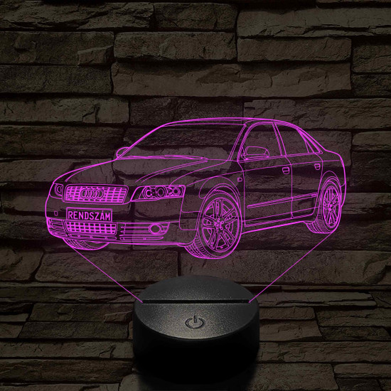Audi A4 B6 (Sedan) – 7 színű, színváltós 3D LED lámpa