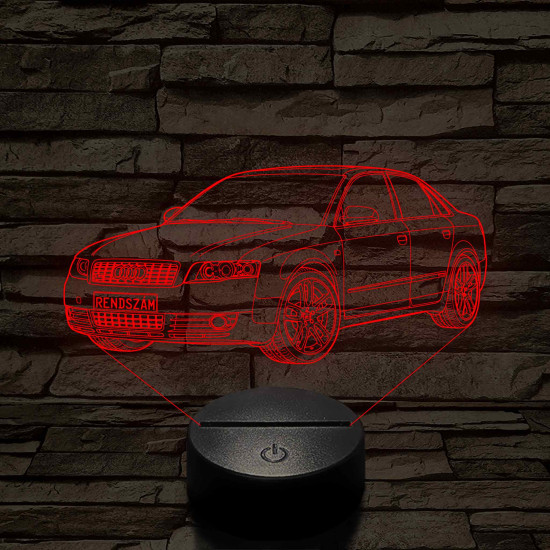 Audi A4 B6 (Sedan) – 7 színű, színváltós 3D LED lámpa