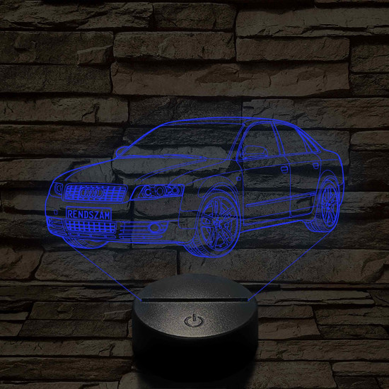 Audi A4 B6 (Sedan) – 7 színű, színváltós 3D LED lámpa