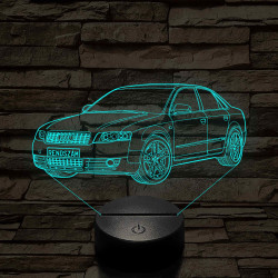 Audi A4 B6 (Sedan) – 7 színű, színváltós 3D LED lámpa