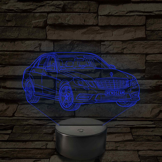 BlueEFFICIENCY Avantgarde autó - 7 színű, színváltós 3D led lámpa