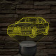 BMW E36 szemből - 7 színű, színváltós 3D led lámpa