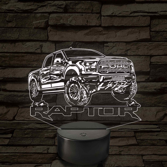 Ford Raptor – 7 színű, színváltós LED lámpa