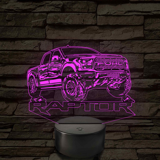 Ford Raptor – 7 színű, színváltós LED lámpa