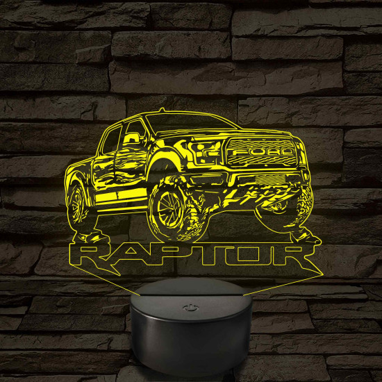 Ford Raptor – 7 színű, színváltós LED lámpa
