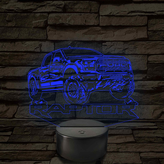 Ford Raptor – 7 színű, színváltós LED lámpa